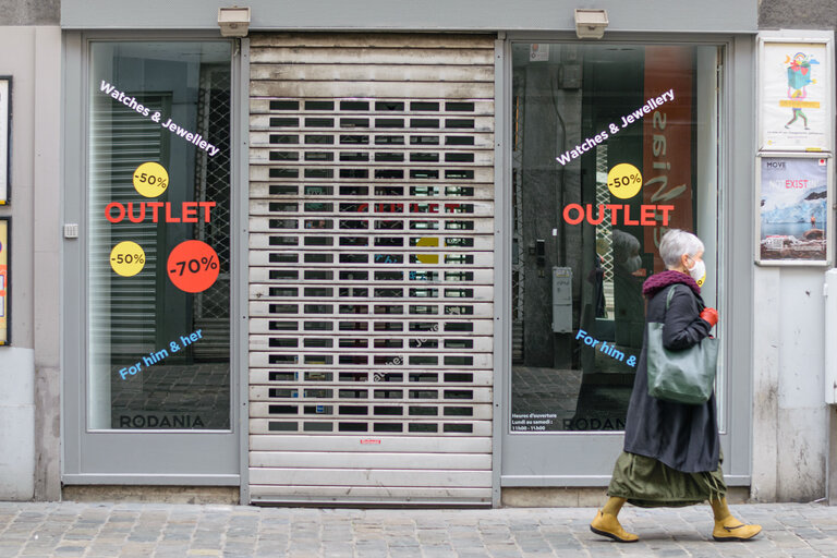 Billede 5: Lockdown situation in Brussels imposed by Belgian authorities to limit the spread of COVID-19 virus