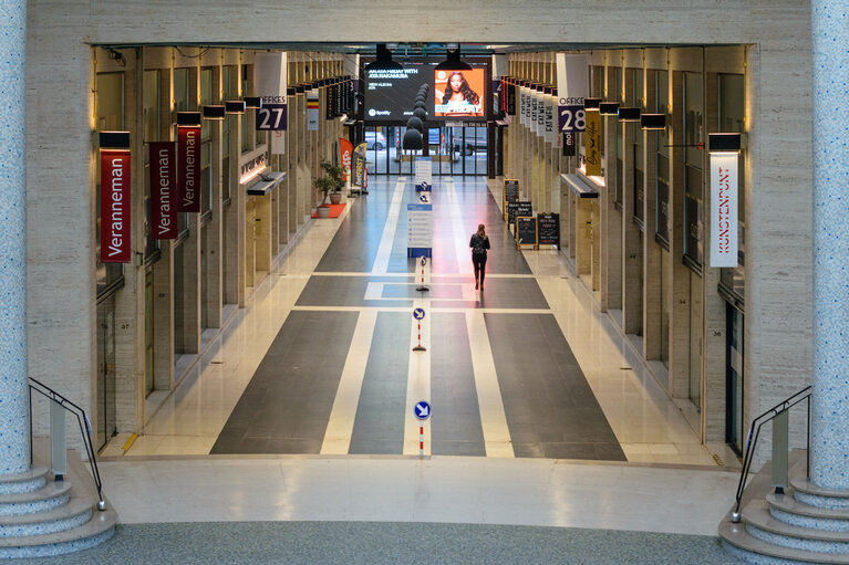 Billede 21: Lockdown situation in Brussels imposed by Belgian authorities to limit the spread of COVID-19 virus