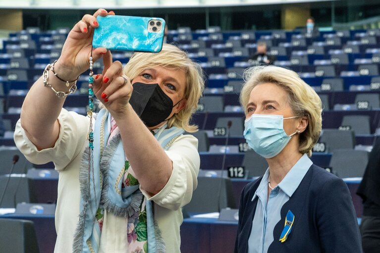 Fotografi 50: EP Plenary session - Conclusions of the European Council meeting of 24-25 March 2022: including the latest developments of the war against Ukraine and the EU sanctions against Russia and their implementation