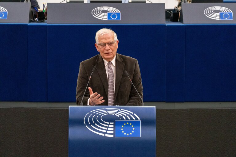 Fotografi 21: EP Plenary session - Conclusions of the European Council meeting of 24-25 March 2022: including the latest developments of the war against Ukraine and the EU sanctions against Russia and their implementation