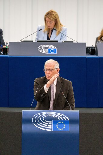 Fotografi 22: EP Plenary session - Conclusions of the European Council meeting of 24-25 March 2022: including the latest developments of the war against Ukraine and the EU sanctions against Russia and their implementation