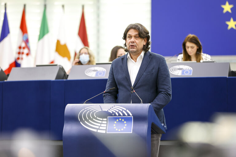 Fotografi 37: EP Plenary session - Conclusions of the European Council meeting of 24-25 March 2022: including the latest developments of the war against Ukraine and the EU sanctions against Russia and their implementation