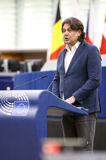 Fotografi 36: EP Plenary session - Conclusions of the European Council meeting of 24-25 March 2022: including the latest developments of the war against Ukraine and the EU sanctions against Russia and their implementation