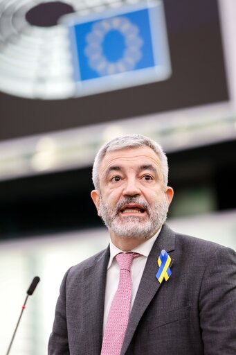 Fotografi 28: EP Plenary session - Conclusions of the European Council meeting of 24-25 March 2022: including the latest developments of the war against Ukraine and the EU sanctions against Russia and their implementation