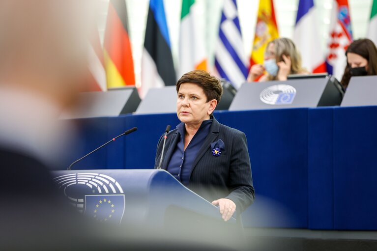 Fotografi 20: EP Plenary session - Conclusions of the European Council meeting of 24-25 March 2022: including the latest developments of the war against Ukraine and the EU sanctions against Russia and their implementation