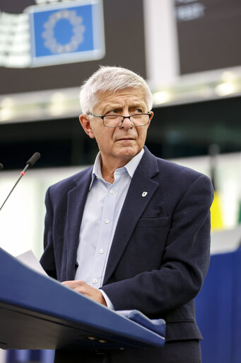 Fotografi 1: EP Plenary session - Conclusions of the European Council meeting of 24-25 March 2022: including the latest developments of the war against Ukraine and the EU sanctions against Russia and their implementation