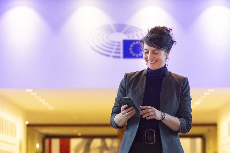 Fotografi 8: Anna DEPARNAY-GRUNENBERG in the EP in Brussels