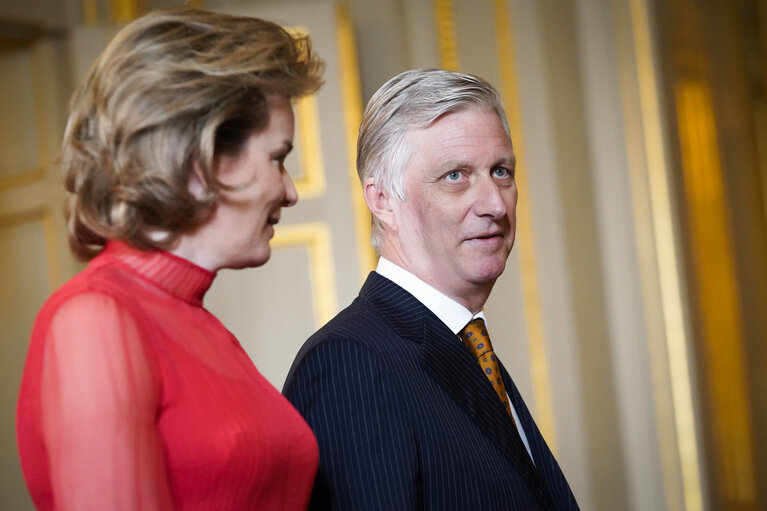 Foto 8: New Year reception at the Belgian Royal Palace for European Authorities