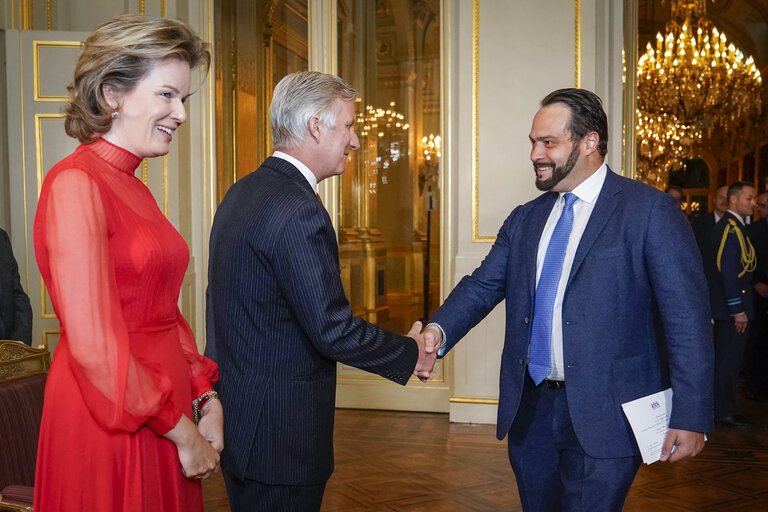 Photo 35: New Year reception at the Belgian Royal Palace for European Authorities