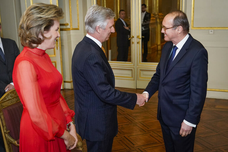 Photo 42 : New Year reception at the Belgian Royal Palace for European Authorities