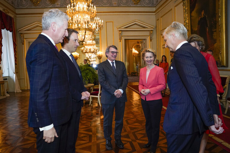 Fotogrāfija 1: New Year reception at the Belgian Royal Palace for European Authorities