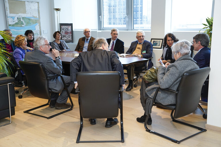 Nuotrauka 5: David SASSOLI, EP President meets with professor Gui