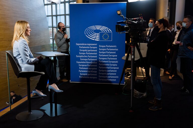 Interview of Roberta METSOLA, EP President by the TV channel RAI