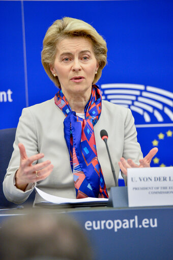 Foto 10: David SASSOLI, EP President meets with Andrej PLENKOVIC, Croatian Prime Minister - Press conference