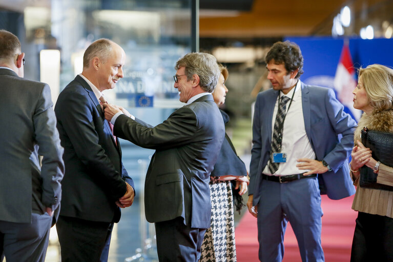 Zdjęcie 11: David SASSOLI, EP President welcomes Andrej PLENKOVIĆ, Croatian Prime Minister