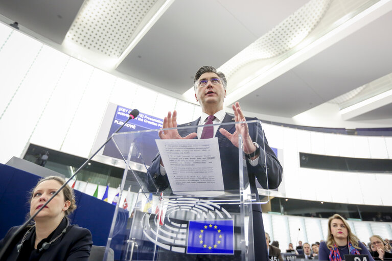 Foto 7: EP Plenary session - Presentation of the programme of activities of the Croatian Presidency