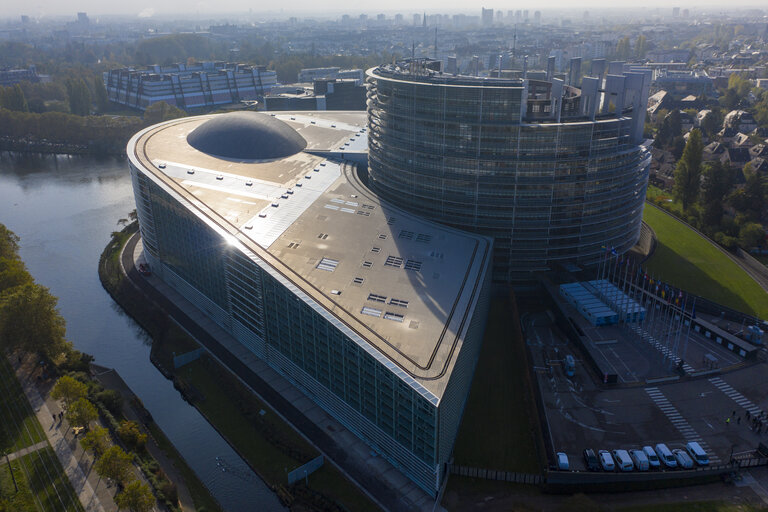 Foto 16: Aerial view of the EP building in Strasbourg