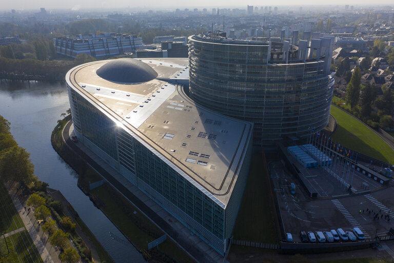 Foto 15: Aerial view of the EP building in Strasbourg