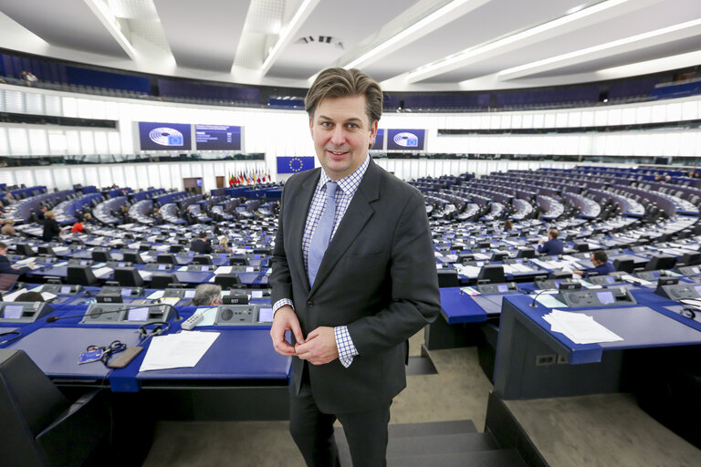 Photo 1 : Maximilian KRAH in the EP in Strasbourg