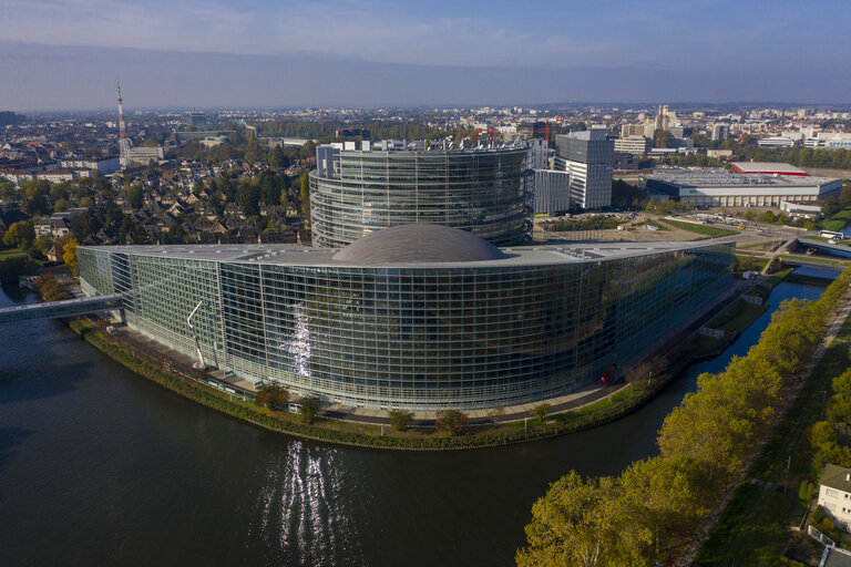 Foto 23: Aerial view of the EP building in Strasbourg