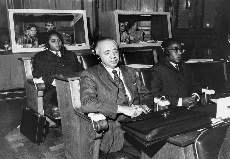 Foto 29: Parliamentary Conference of the Association between the European Economic Community and the African and Malagasy states associated in Hamburg in January 1970