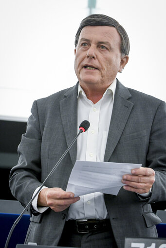 Alfred SANT in the EP in Strasbourg