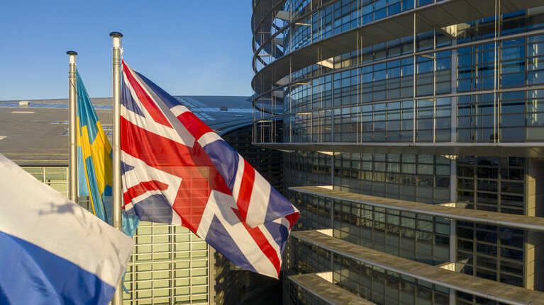 Foto 35: Aerial view of the EP building in Strasbourg