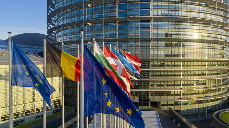 Foto 29: Aerial view of the EP building in Strasbourg