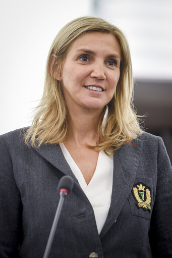 Fotó 2: Agnes EVREN in plenary session in the EP in Strasbourg