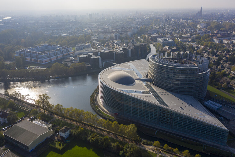 Foto 17: Aerial view of the EP building in Strasbourg