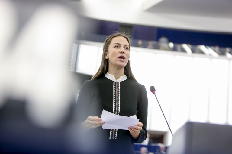 Eva MAYDELL in the EP in Strasbourg