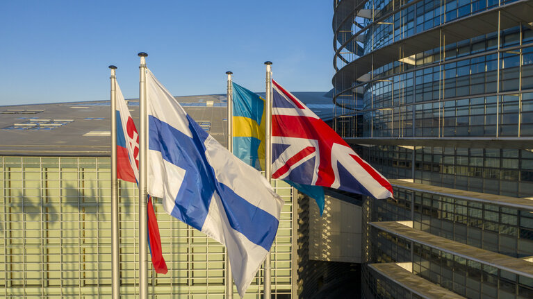 Foto 33: Aerial view of the EP building in Strasbourg