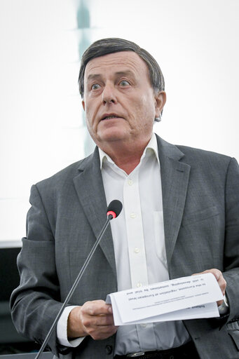 Alfred SANT in the EP in Strasbourg