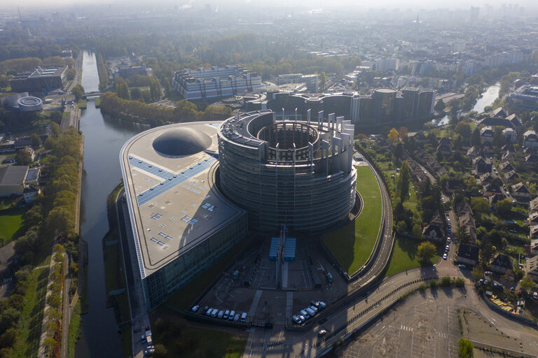 Foto 20: Aerial view of the EP building in Strasbourg