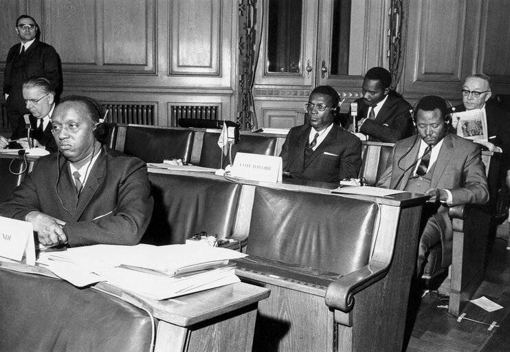 Foto 17: Parliamentary Conference of the Association between the European Economic Community and the African and Malagasy states associated in Hamburg in January 1970