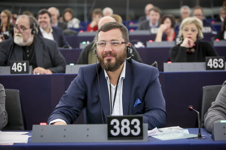 Marek BALT in the EP in Strasbourg