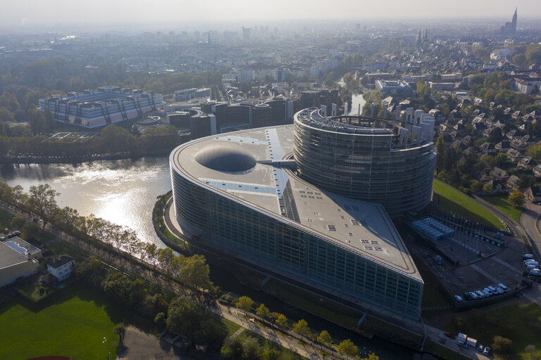 Foto 18: Aerial view of the EP building in Strasbourg