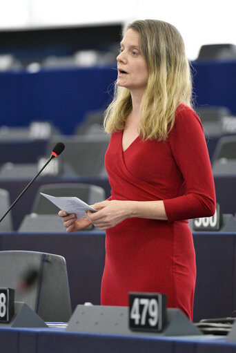 Foto 2: Henrike HAHN in the EP in Strasbourg