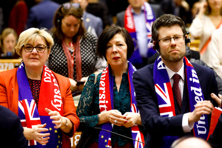 EP Plenary session - Consent vote on the Withdrawal Agreement of the United Kingdom of Great Britain and Northern Ireland from the European Union andthe European Atomic Energy Community