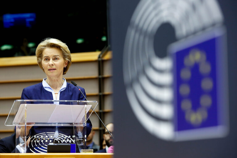 Fotogrāfija 7: EP Plenary session - Withdrawal Agreement of the United Kingdom of Great Britain and Northern Ireland from the European Union andthe European Atomic Energy Community