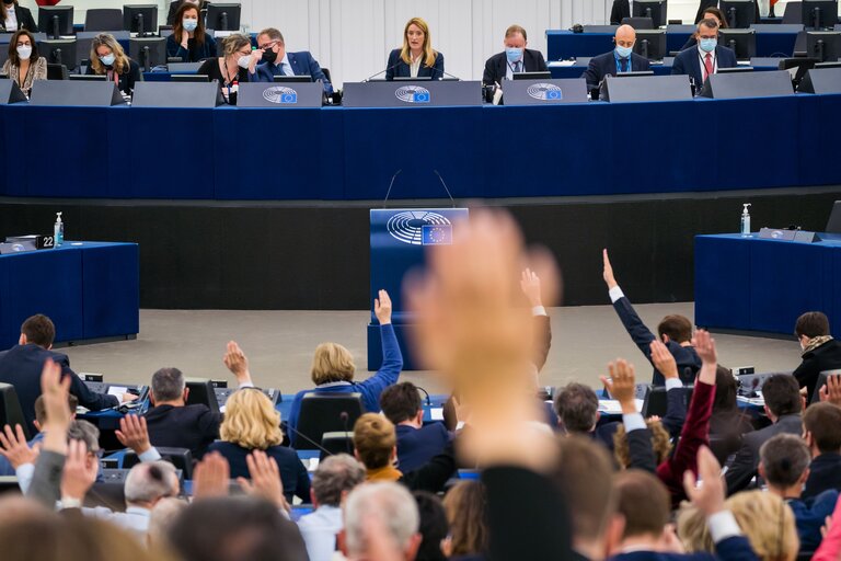 Foto 18: EP Plenary session - Voting session