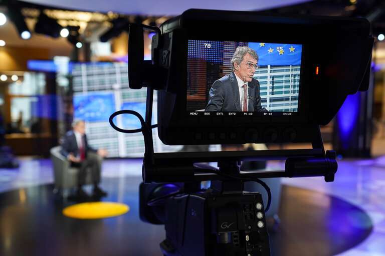 Fotogrāfija 5: David SASSOLI, EP President participates in the tv show  la faute a l'europe