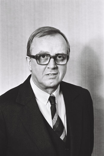 Portrait of the MEP Rudolf LUSTER in July 1980.