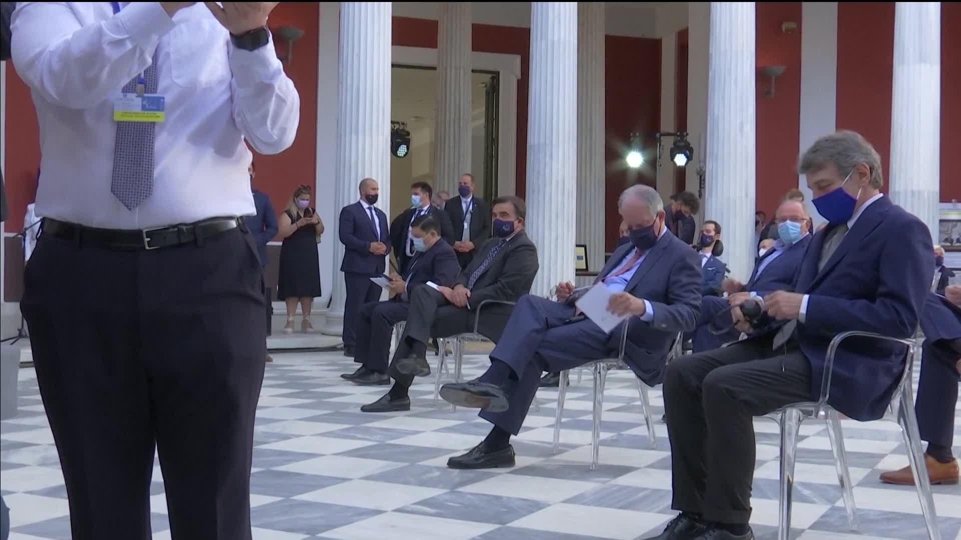 Official visit by David SASSOLI, EP President to Athens for the 40 anniversary of Greece's accession to the EEC: arrivals