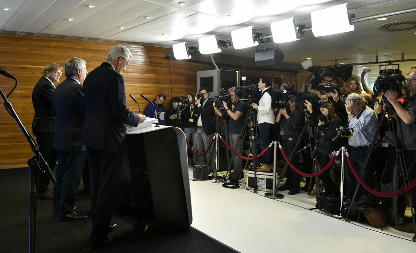 Fotó 1: STRASBOURG -  Live stand up facilities and press points