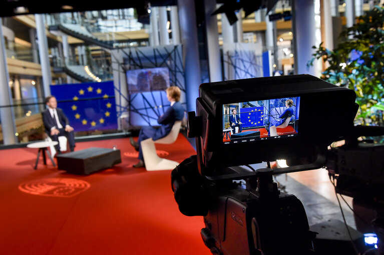 STRASBOURG - Lobby set - Open broadcast studio