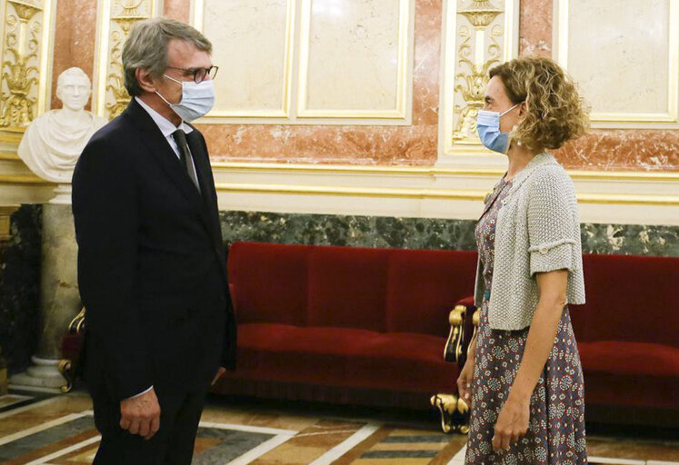 David SASSOLI, EP President meets with Meritxell BATET, President of the Spanish Congress