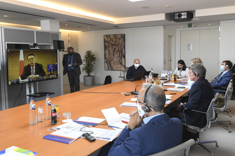 Foto 18: David SASSOLI, EP President takes part of the Opening of the G7 Speakers meeting Addressing the Climate Crisis with economic and Environmental justice for all