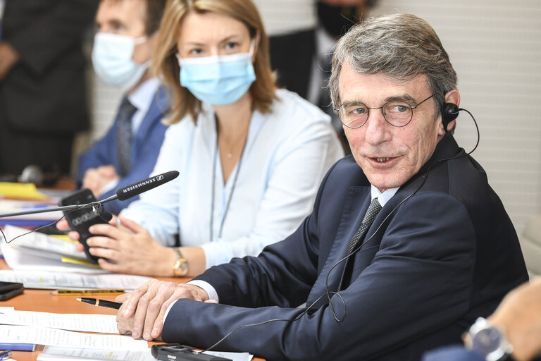 Fotografija 26: David SASSOLI, EP President takes part of the Opening of the G7 Speakers meeting Addressing the Climate Crisis with economic and Environmental justice for all