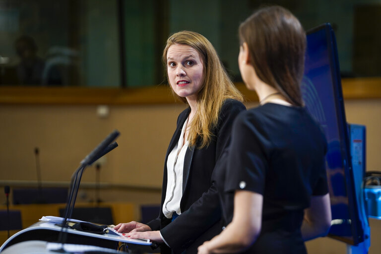 EP Press conference by Terry REINTKE and Sylwia SPUREK